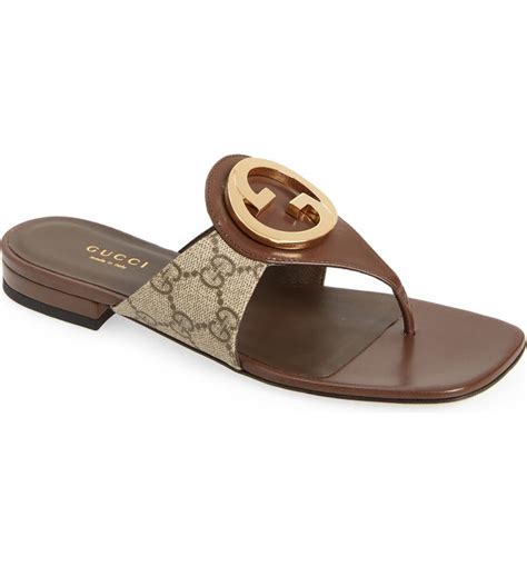 Gucci blondie flip flop women